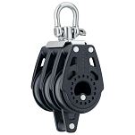 Harken 2605 Becket 57 mm Triple Carbo Блокировать Серебристый Black / Silver