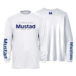 Mustad MCTEE-MUW01-LS-2XL Футболка с длинным рукавом с защитой от ультрафиолета MUW01 Белая Light Grey 2XL