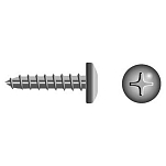 Seachoice 50-59557 Phillips Винт с полукруглой головкой T/S 6 Единицы Серебристый Silver 6 x 11/2´´ 