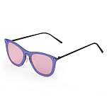Ocean sunglasses 23.19 Солнцезащитные очки Genova Transparent Pink Transparent Dark Blue / Metal Black Temple/CAT2
