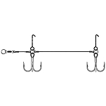 VMC AVM550037 Pike Rig Stinger Тройной Крючок Серебристый Grey