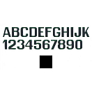 Купить International letterfix 5959002H H Наклейки с буквами Черный Black 200 mm  7ft.ru в интернет магазине Семь Футов