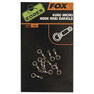 Купить Fox international CAC586 Edges Kuro Micro Hook Ring Серый  Black Nickel 7ft.ru в интернет магазине Семь Футов
