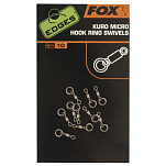Fox international CAC586 Edges Kuro Micro Hook Ring Серый  Black Nickel