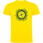 Kruskis CA65500603C063 Футболка с коротким рукавом Compass Желтый Yellow 3XL
