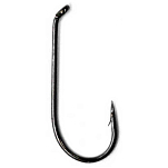 Baetis D2420X D24 Fly Hook 100 единицы Черный  Silver 20 