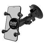 Ram mounts RAM-B-166-UN7U X-Grip® Twist-Lock™ Крепление для телефона на присоске Серебристый Black