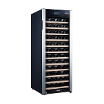 Винный шкаф компрессорный отдельностоящий Libhof Gourmet GP-80 Premium 495х580х1275мм на 80 бутылок черный с белой подсветкой с угольным фильтром