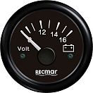Купить Recmar RECKY13200 8-16V Вольтметр Черный  Black 51 mm  7ft.ru в интернет магазине Семь Футов