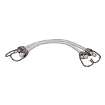 Euromarine 000701 Sandow Ocean 40 cm Крючок из нержавеющей стали. эластичная веревка 2 единицы Бесцветный White 10 mm