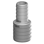 Trudesign TRU90407 Соединитель переходника «папа-папа» с канавками White 38-25 mm