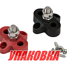 Клемма-штифт одинарная, M8, черная/красная, Marine Rocket (упаковка из 10 шт.) MRTS00078_pkg_10