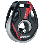 Harken 3296AL V Block 5T Алюминиевый шкив Черный Black / Red / Grey