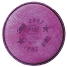 Купить 3M 71-2097P100 Фильтр твердых частиц Hepa P100 Фиолетовый 7ft.ru в интернет магазине Семь Футов
