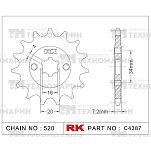 Звезда для мотоцикла ведущая C4387-14 RK Chains
