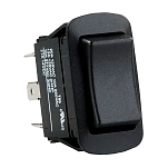 Jr products 342-13855 водонепроницаемый выключатель Mom On/Off/Mom On DPDT Серебристый Black