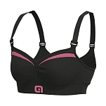 Alé l20193622-03-m Спортивный бюстгальтер средней поддержки Magic Black / Raspberry 20x12x5