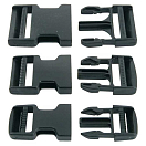 Купить Euromarine 007942 35 mm Самоблокирующаяся пряжка 2 единицы Black 7ft.ru в интернет магазине Семь Футов