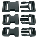 Euromarine 007942 35 mm Самоблокирующаяся пряжка 2 единицы Black