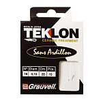 Teklon 492518 Sans Ardillon Крюк Белая  Nickel (10 pcs) 18 (20 cm-0.10 mm) 