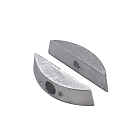 Купить Enrico polipodio 2626510 110-120HP S-B S-C Маленький анод из цинковой пластины  Silver 63 x 15 mm  7ft.ru в интернет магазине Семь Футов