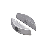 Enrico polipodio 2626510 110-120HP S-B S-C Маленький анод из цинковой пластины  Silver 63 x 15 mm 