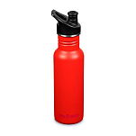Klean kanteen 1008435 Classic Бутылка из нержавеющей стали 532ml Спорт крышка Красный Tiger Lily
