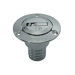 Горловина заливная Foresti&Suardi 189B.50.L для чистой воды и шланга Ø50мм Ø89x81мм из полированной латуни