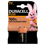 Duracell LCPLUS6LR61_K1 Plus 9V 6LR61 Щелочная батарея Черный Black / Orange