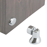 Foresti & suardi 4848645 Полированная латунная дверная магнитная пробка Silver 55 x 34 x 27 mm 