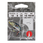 Water queen 252211021 Cristal Carbone 8 mm Связанный Крючок Без Зазубрин Серебристый Grey 22 