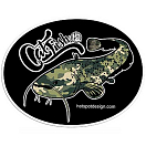 Купить Hotspot design 011000799 Sticker CatFish Camo Черный  Black 30 x 23 cm  7ft.ru в интернет магазине Семь Футов