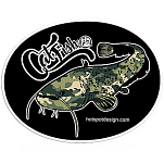 Hotspot design 011000799 Sticker CatFish Camo Черный  Black 30 x 23 cm 