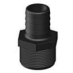 Trudesign 1804874 32 mm Резьбовой соединитель для шланга Black 1 1/2´´
