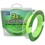 ASSO 8050043366641 Light Games 3X 100 m Плетеный Зеленый Fluo Green 0.020 mm 