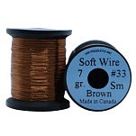 Uni products ZSWSBR-UNIT линия Soft Tinsel Wire Neon Small  Brown 0.203 mm