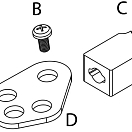 Mounting kit for cables K 65 45.100.15