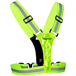 Avento 44RE-FLG-Uni Rechargeable LED Светоотражающий жилет для бега Fluorescent Yellow