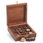 Игра крестики-нолики в деревянной коробке Nauticalia 7211 100х100х40мм