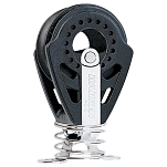 Harken 2652 Carbo Block 40 mm With Spring And Eye Strap Assembled Черный Black / Silver