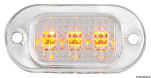 Встраиваемый LED светильник дежурного освещения 12В 0.6Вт 12Лм жёлтый свет без декоративной накладки фронтальный пучок, Osculati 13.181.00