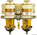 Спаренный фильтр для дизельного топлива RACOR 75/900/MA 540-681л/ч 30мкм 432x406x254мм с переключающим краном, Osculati 17.667.30