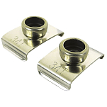Seachoice 50-59871 7/8 Зажим для лобового стекла 2 Единицы Серебристый Silver