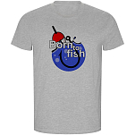 Kruskis CA66900258K046 Футболка с коротким рукавом Born To Fish Hook ECO Серый Heather Grey M