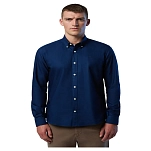 North sails 664303-0802-S Рубашка с длинным рукавом BD Regular 664303 Голубой Navy Blue S