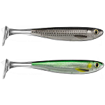 Live target SRM100SK717 Slow-Roll Mullet Paddle Tail Мягкая приманка 100 mm Серебристый Silver / Black
