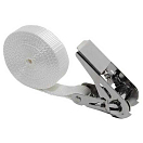 Купить Euromarine 794 700 DAN 5 m Ремешок с храповым механизмом  White / Grey 25 mm 7ft.ru в интернет магазине Семь Футов