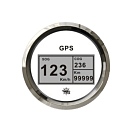 Купить Спидометр-компас цифровой с GPS 12-24В 0-999 км/ч Ø96x55мм Ø85мм белый-серебристый с подсветкой и 32-канальной антенной, Osculati 27.781.01 7ft.ru в интернет магазине Семь Футов