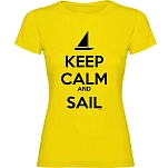 Kruskis 11502302ms090 Футболка с коротким рукавом Keep Calm And Sail Yellow 30x25x2