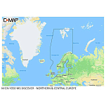 C-map M-EN-Y050-MS Северо-Центральная Европа Continental+ Морская карта Multicolor